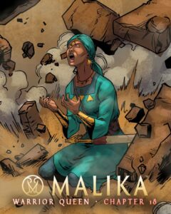 Malika warrior Queen African comics and Zebra Comics