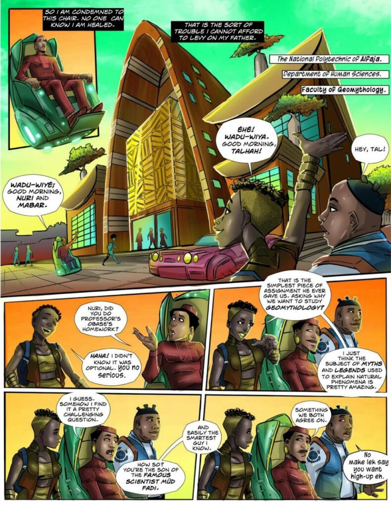 The Artist Comic book page on the Zebra Comics blog