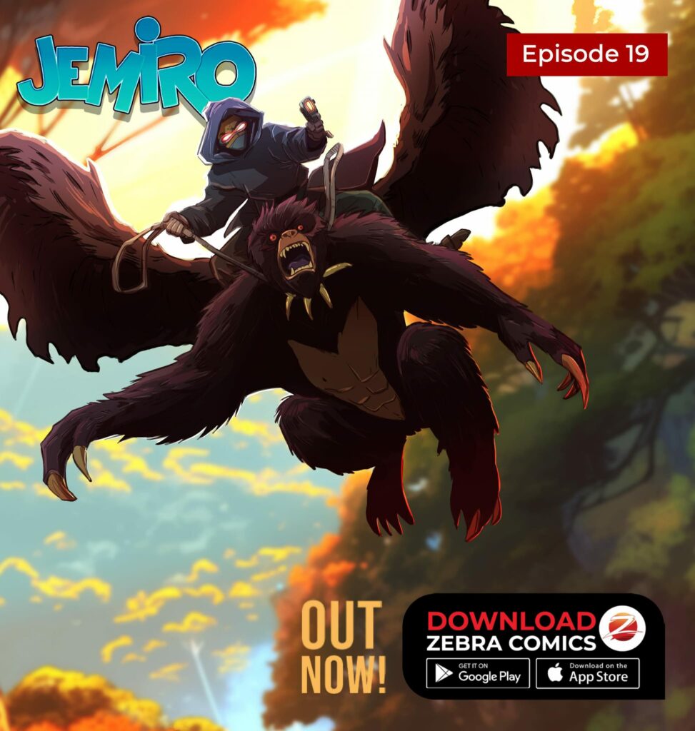 Cabral and flying Gorilla from Jemiro and new African comics on the zebra comics blog
