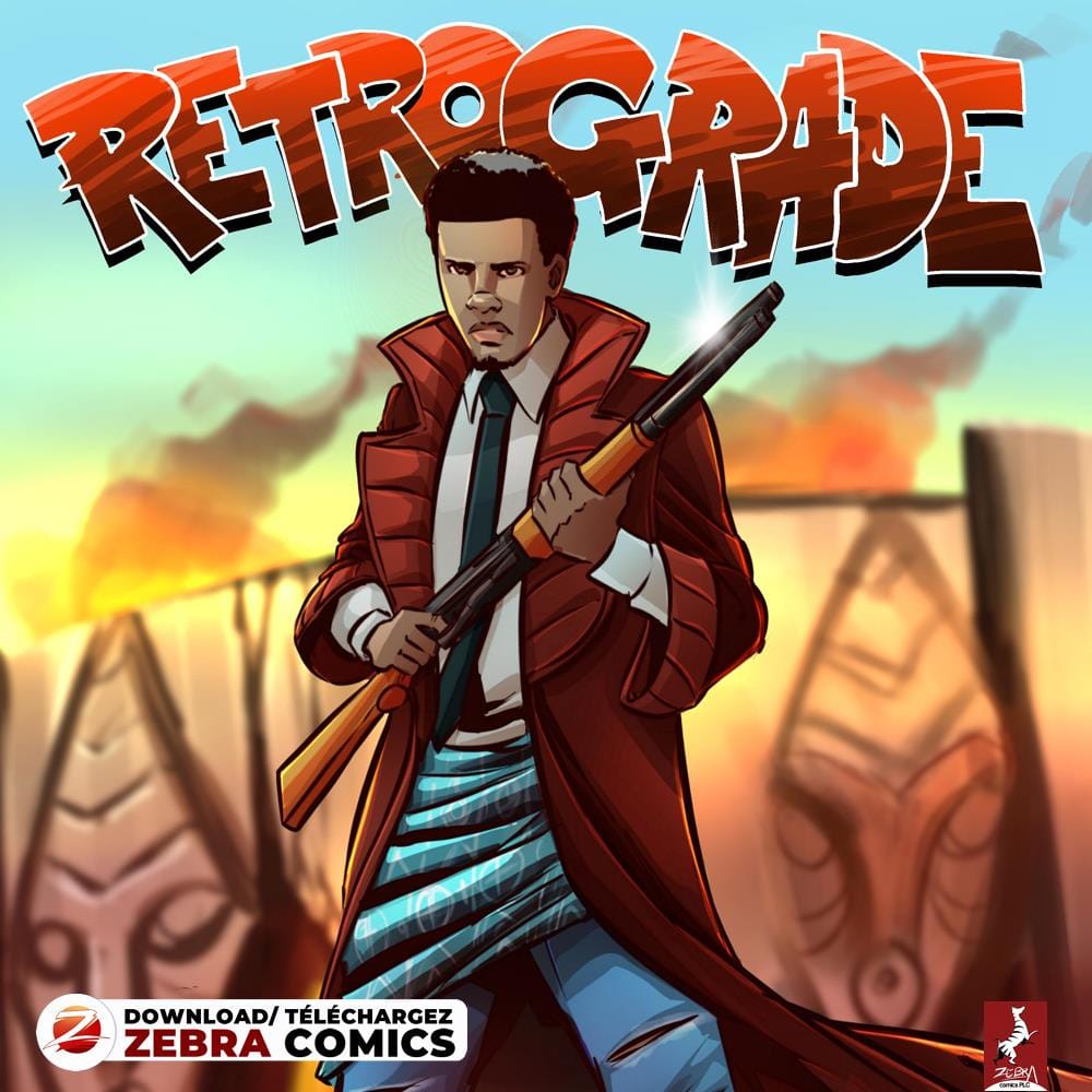 Retrograde cover 1 and New African comics on the zebra comics blog
