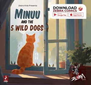 Minuu and the Five Wild Dogs on Zebra Comics