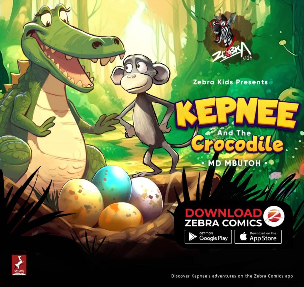 Kepnee and the Crocodile on Zebra Comics