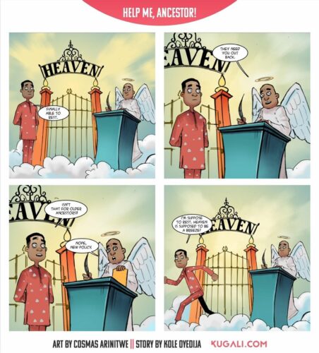 Help Me Ancestor African comics on the zebra comics blog